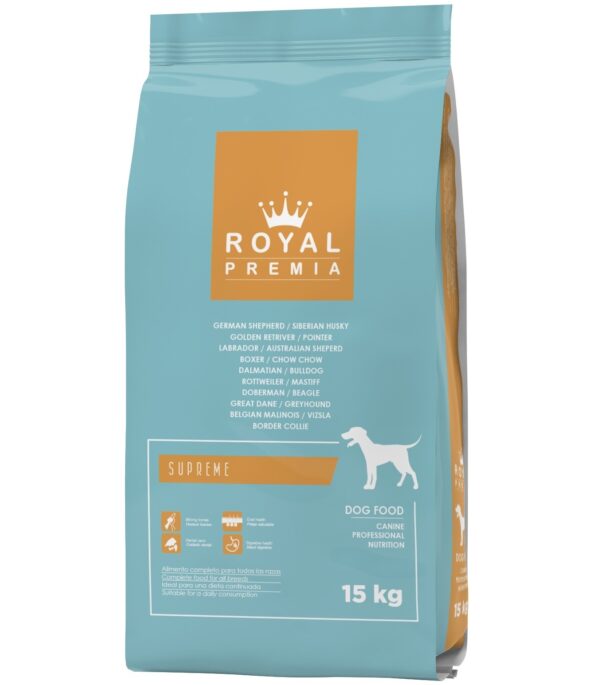 ROYAL PREMIA Basic Adult Dry Dog food 15kg For All Medium and Large Breeds